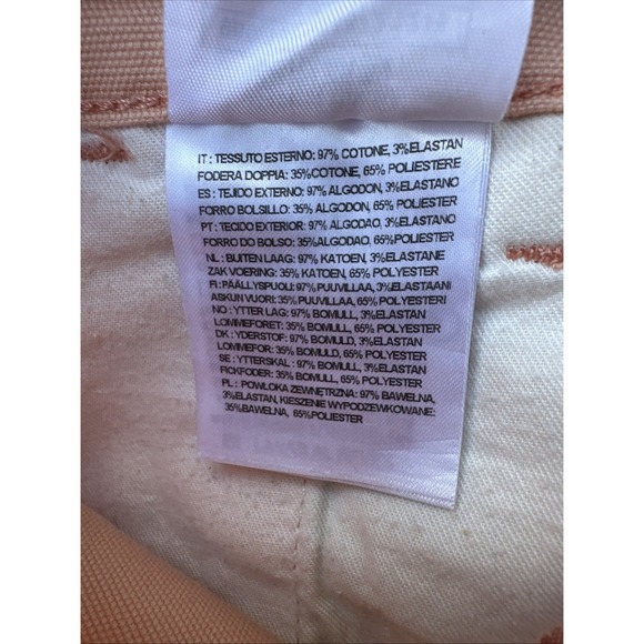 Carhartt Pants Women Peach Sz 29x30 Work In Progress RW Boyfriend Pierce Canvas - Picture 4 of 9